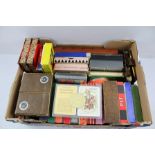 A QUANTITY OF PLAYING CARDS AND CARD GAMES including many double sets