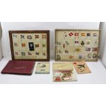 A COLLECTION OF VARIOUS CIGARETTE CARDS in albums and framed silks