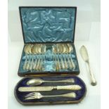 S. WILLIAMS OR WILLIAM STURROCK A LATE VICTORIAN CASED SET OF SILVER TEASPOONS WITH SUGAR NIPS,