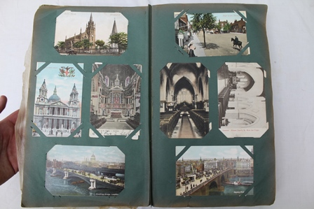 A LARGE COLLECTION OF POSTCARDS includes topographical, wartime etc. and SCRAP ALBUMS mostly - Image 8 of 12
