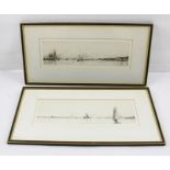 AFTER HAROLD WYLLIE (1880-1973) Two harbour scenes with steam and sailing craft, a pair of Etchings,