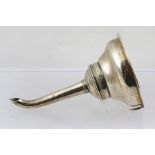 STEPHEN ADAMS A GEORGE III SILVER WINE FUNNEL, with side clip, London 1813, 13.5cm high, 78g.