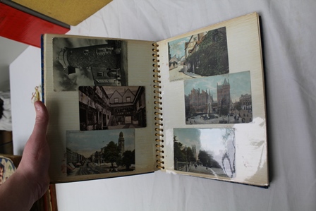 A LARGE COLLECTION OF POSTCARDS includes topographical, wartime etc. and SCRAP ALBUMS mostly - Image 12 of 12