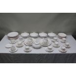 A COMPREHENSIVE COLLECTION OF "QUEENS" BONE CHINA TEA AND DINNER WARES "Fleur" pattern comprising;