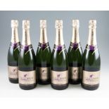 *Champagne Chaudron Grande Reserve Brut NV. 6 bottles. France.