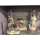 A set of China Victorian figurines.