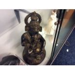 Bronze figurine of the Hindu god Ganesh.