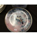 A collection of various decorative wall plates