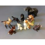 A selection of Beswick animals.