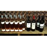 *10 bottles Chateau Beaulieu (France) 2014 rose, 1 bottle Baron de Barbon (Spain) 2013 Rioja, 1