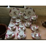 A Paragon tea set in the 'Rockingham' design.