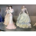 Three Coalport ladies to include 'Chantilly Lace - Panache'.