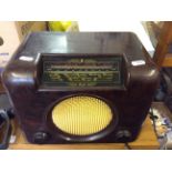 A Bush Bakelite table radio