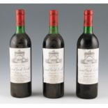 Chateau Leoville Las Cases St Julien 1978. Fill level very top shoulder, good labels & capsules. 3