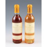 2 half bottles of Chateau d'Yquem. 1993 & 1999. Good levels, labels & capsules.