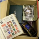 A lot to include; Improved stamp album containing Victoria to George VI British, British