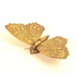 A 19th Century Brass Avery needle packet case ‘The Butterfly’ introduced 1871, one antennae, a/f,