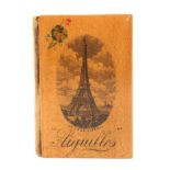 Mauchline ware – sewing – a needlebook for the French market (La Tour Eiffel/Aiguilles), internal