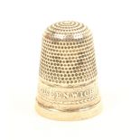 A rare early 19th Century silver souvenir thimble of Greenwich, the frieze depicting a view of the