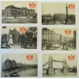A collection of early 20th Century Postcards including Tucks Heraldic view of London, embossed