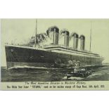 Titanic Postcard - a post disaster Card 'The Most Appalling Disaster in Maritime History'.