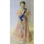 A Royal Worcester, limited edition, figure by Kenneth Potts of Queen Elizabeth the Queen Mother, no.