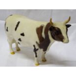 A Beswick model of an Ayrshire Bull, no. 1454b, second version, in gloss finish.