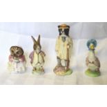 A Beswick figure 'Shepherd Sheepdog', a Beswick Beatrix Potter figure 'Mr Benjamin Bunny' with brown