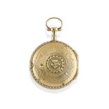 OROLOGIO DA TASCA SVIZZERO A CHIAVETTA LOUIS XVI Two body gold case