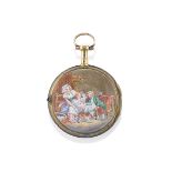 OROLOGIO DA TASCA A CHIAVETTA CON SMALTO KEY-WINDING ENAMEL POCKET WATCH