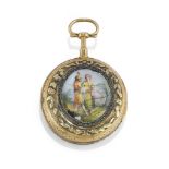 OROLOGIO DA TASCA A CHIAVETTA CON SMALTO KEY-WINDING ENAMEL POCKET WATCH