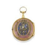 OROLOGIO DA TASCA A CHIAVETTA CON SMALTO KEY-WINDING ENAMEL POCKET WATCH