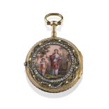 OROLOGIO DA TASCA A CHIAVETTA CON SMALTI KEY-WINDING ENAMEL POCKET WATCH