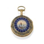 OROLOGIO DA TASCA SVIZZERO A CHIAVETTA CON SMALTI SWISS KEY-WINDING ENAMEL POCKET WATCH