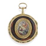 OROLOGIO DA TASCA INGLESE A CHIAVETTA CON SMALTI ENGLISH KEY-WINDING ENAMELED POCKET WATCH