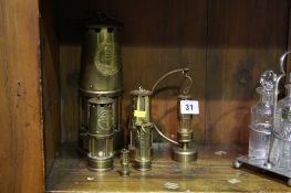 Collection of miners lamps