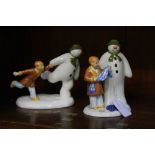 2 Coalport 'Snowman' figure groups