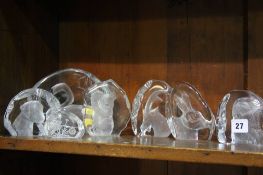 7 Glass ornaments