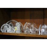 7 Glass ornaments