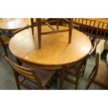 Teak table and 5 chairs