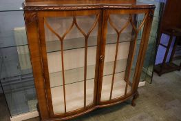 Walnut china cabinet