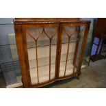 Walnut china cabinet