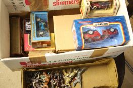 Box of assorted toys