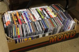 Tray of Dvds and Cds