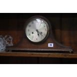 Oak cased mantle clock