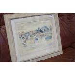 A. Nikolsky watercolor, signed, dated 1968, ' Harb