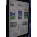 Framed Newcastle United football club, F.A cup win