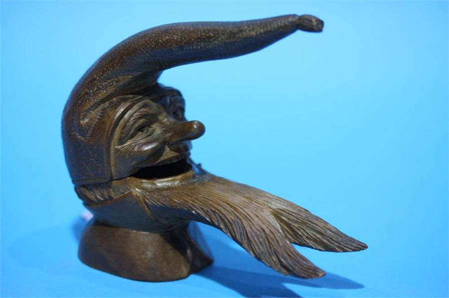 A South American opium pipe, a carved treen nut cr - Image 3 of 17