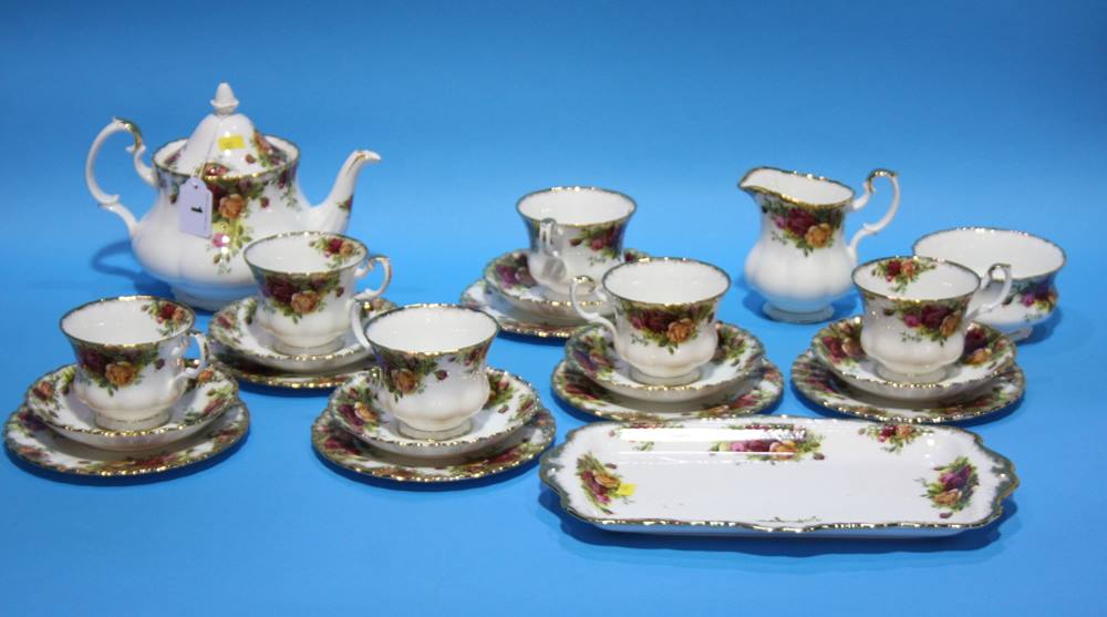 A Royal Albert Country roses tea set.