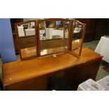 A Stag dressing table and mahogany chest of drawer